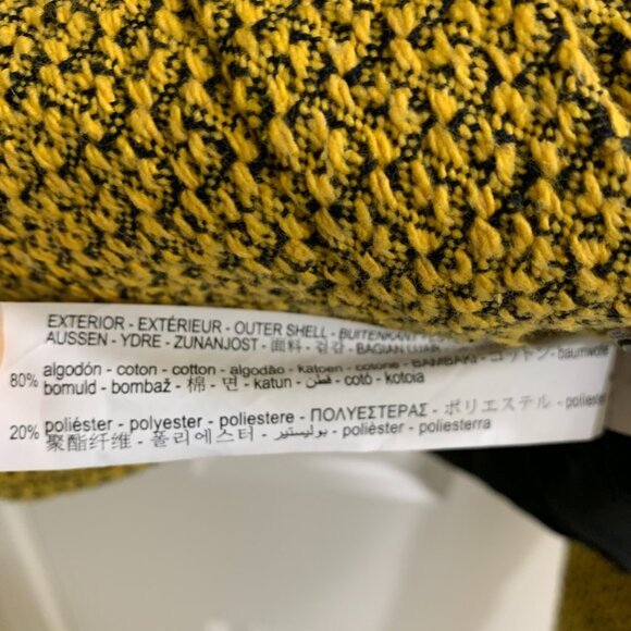 ZARA Women Tweed Blazer 2674/712, Yellow, Size S - Picture 4 of 7